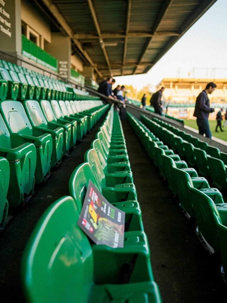 The new East Stand seating bowl at Greenwood Stadium